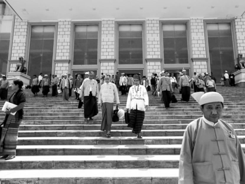 Members of Parliament at the Lower House of Myanmar’s Parliament in Naypyidaw. The country’s trajectory of change is still evolving, and so too are the narratives surrounding it.
Photo: REUTERS Members of Parliament at the Lower House of Myanmar’s Parliament in Naypyidaw. The country’s trajectory of change is still evolving, and so too are the narratives surrounding it.
Photo: REUTERS