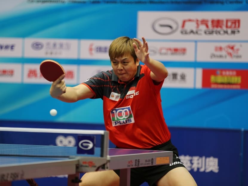 National men's table tennis player Li Hu has been suspended by the Singapore Table Tennis Association. Photo: STTA website