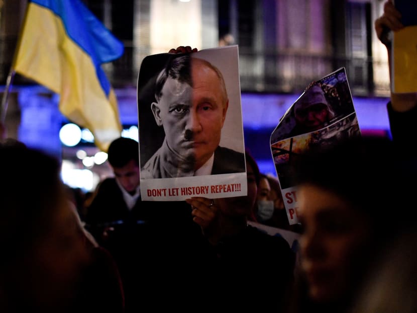 Mr Putin's actions on Ukraine "use tactics Hitler would have approved of", says the author.