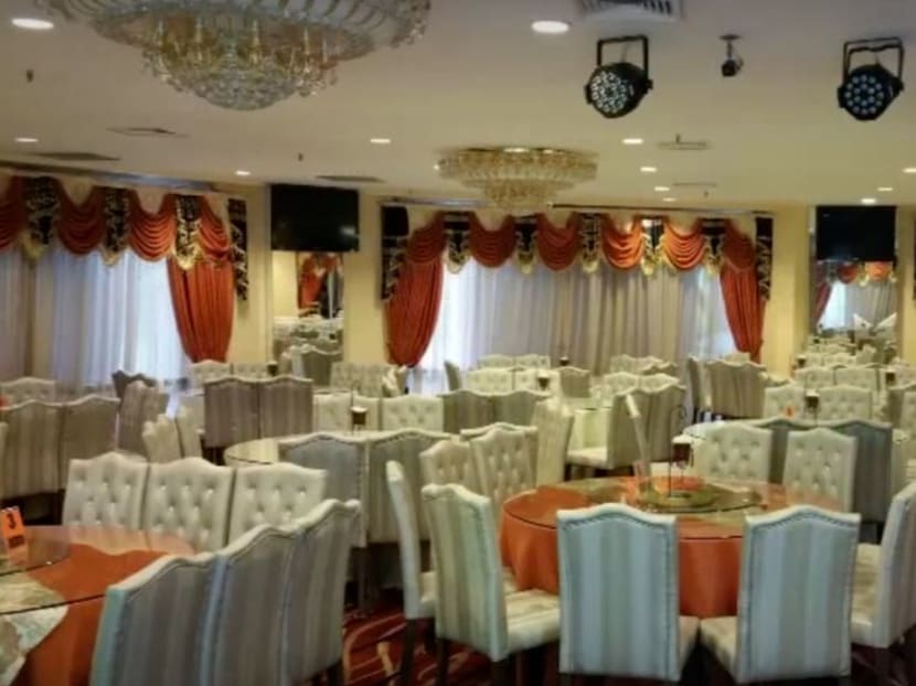 The Orange Ballroom (pictured) in Geylang was shut for 20 days for breaching Covid-19 laws by holding a wedding reception on Jan 30, 2021. It was also once the site of a Covid-19 cluster in 2020.
