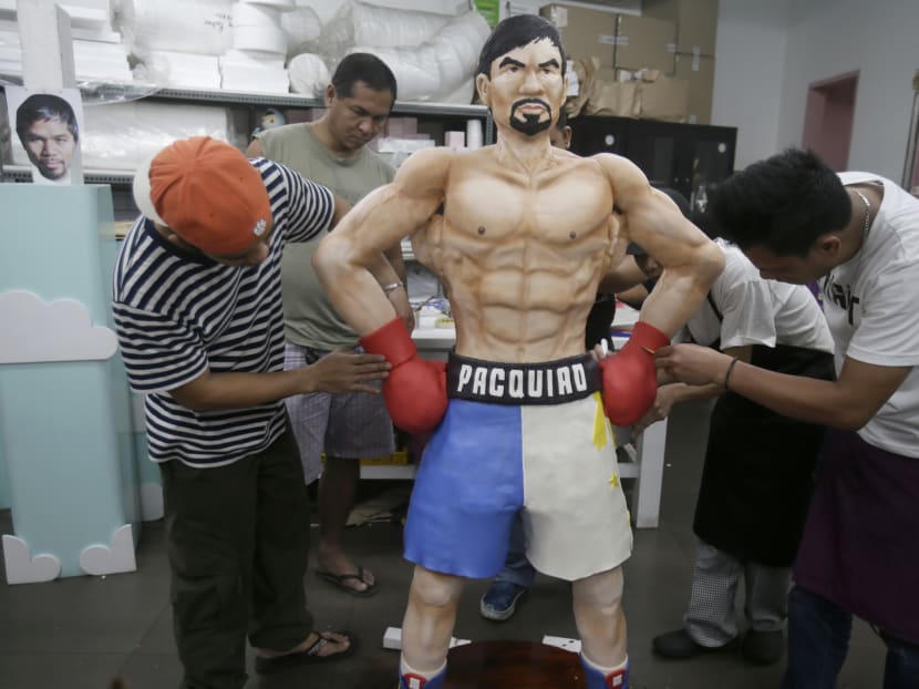 Filipino baker makes life-sized cake of Pacquiao