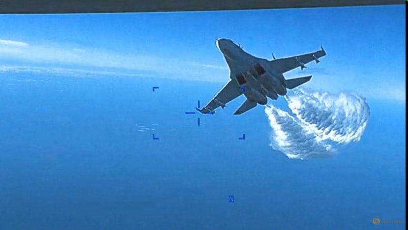Pentagon releases video of Russian jet intercepting US drone over Black Sea