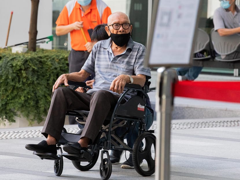 Poh Seng Khian arriving at the State Courts on July 28, 2021.