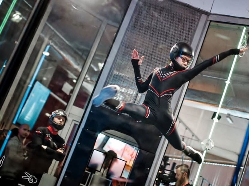 Singapore's Kyra Poh, who won the world junior freestyle title at the World Cup of Indoor Skydiving. Photo: Lauri Aapro Video & Photography