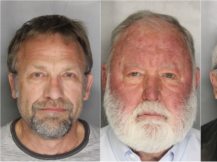 From left: Carl Ferrer, CEO of Backpage.com, and former owners James Larkin and Michael Lacey. Photo: Sacramento County Sheriff's office via AP
