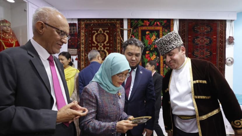 SG, Kazakhstan berbilang kaum & agama, boleh pelajari satu sama lain, kata Presiden Halimah