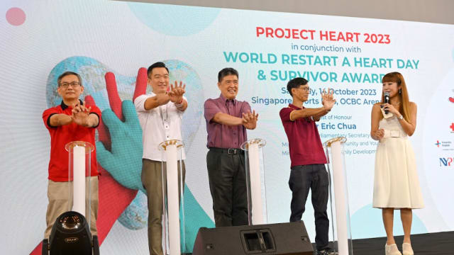 新加坡心脏基金举办活动 逾1000名公众掌握心脏复苏术