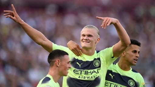 Deadly Haaland strikes twice to give Man City win at West Ham