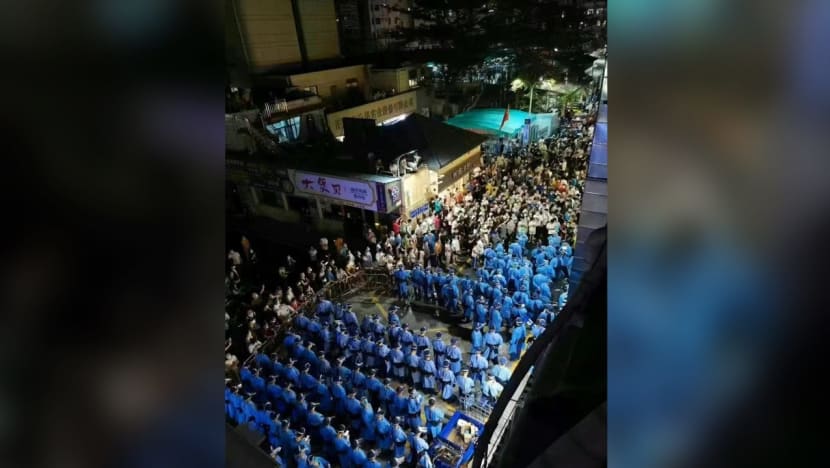 Rare protest in China tech hub over COVID-19 lockdown Rare protest in China tech hub over COVID-19 lockdown