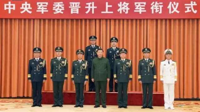 中国火箭军司令换人 海军王厚斌升上将
