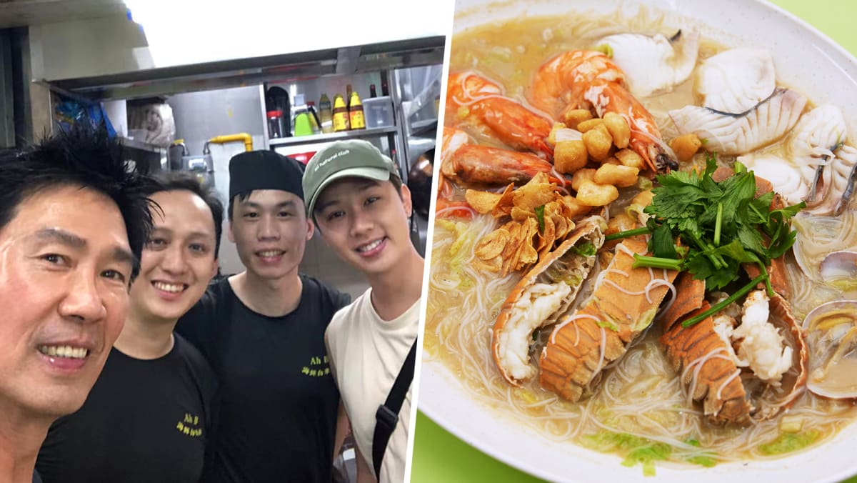 Edmund Chen & Chen Xi “big fans” of under-the-radar seafood white bee hoon stall in Golden Mile