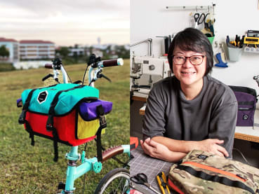 She went from taking photos of celebs like Tony Leung to making cycling accessories by hand