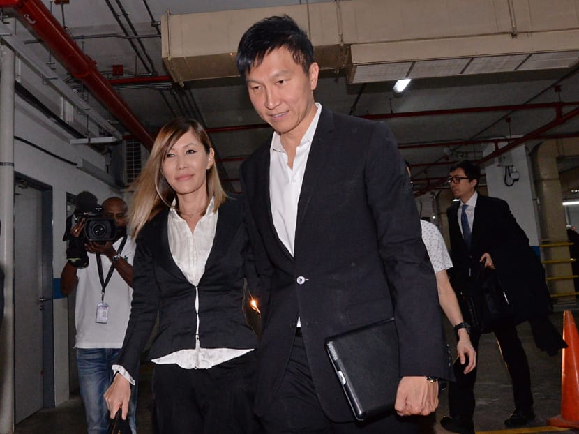 Kong Hee and his wife Sun Ho arriving at the Supreme Court on Sept 15, 2016. Photo: Robin Choo/TODAY
