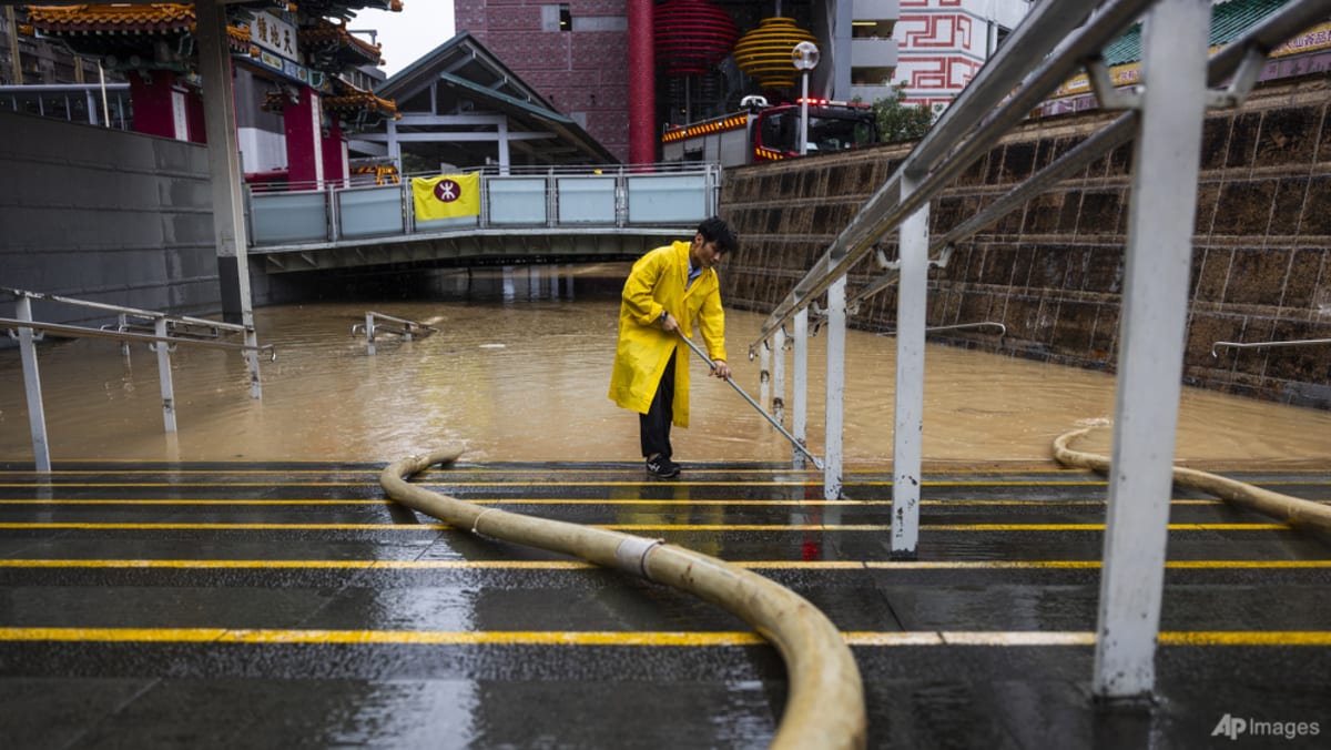 Hong Kong shuts schools as it issues heavy rain warning