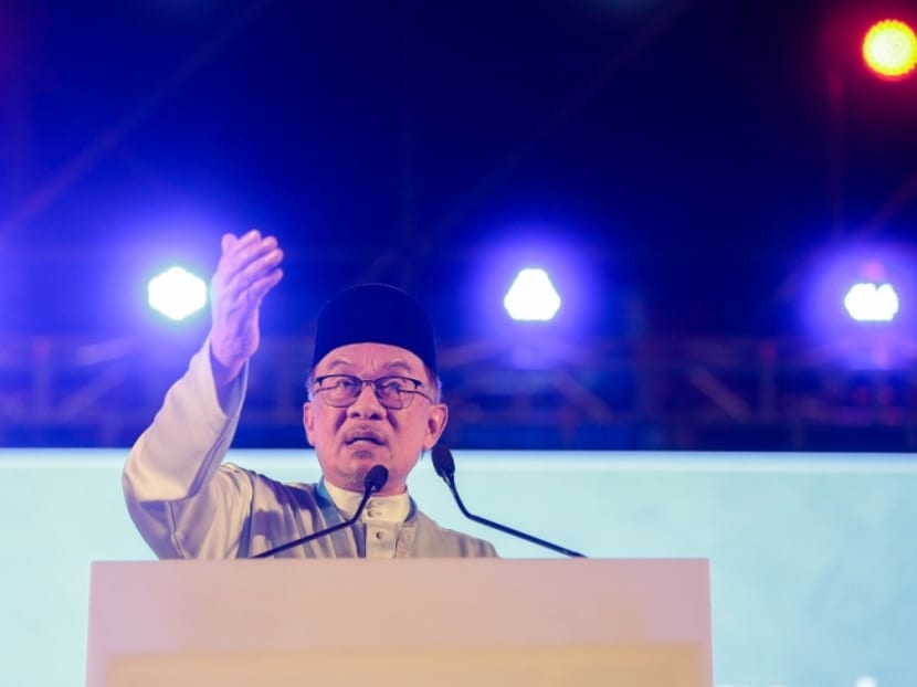 PKR president Anwar Ibrahim delivers his closing speech during the Special PKR Congress at Malawati Stadium, March 18, 2023. PKR president Anwar Ibrahim delivers his closing speech during the Special PKR Congress at Malawati Stadium, March 18, 2023.