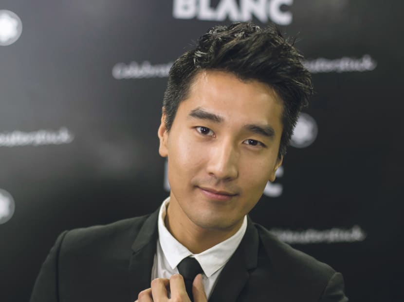 Chao cut a dashing figure at the Montblanc event on Aug 1.