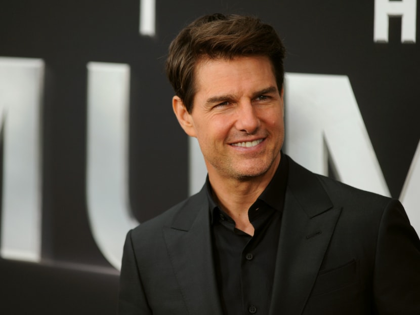The 'Mission: Impossible' star was forced to land his helicopter in the garden of a British family family because the nearby airport was shut.