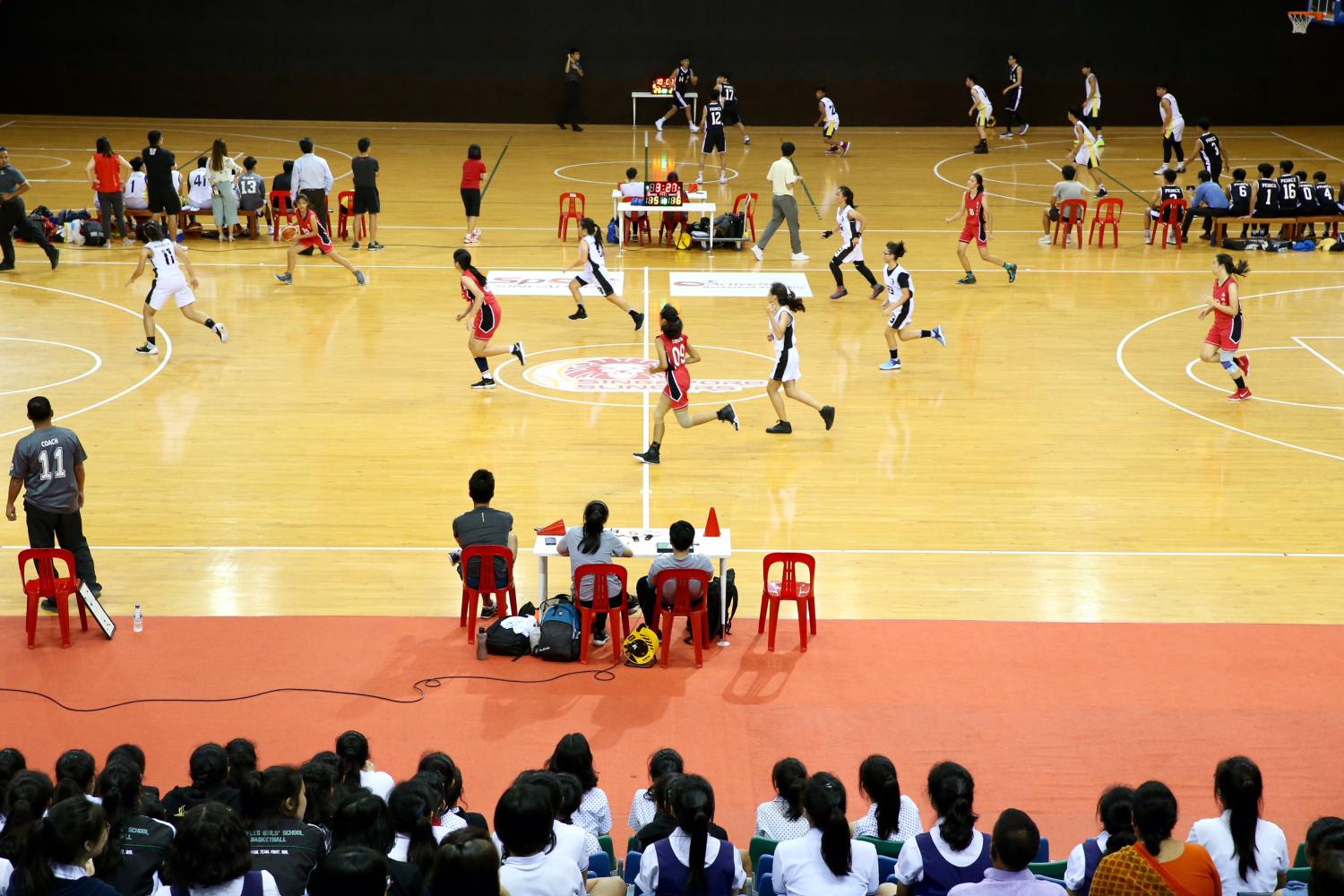 The National School Games held at the Singapore Sports Hub in 2018. The National School Games held at the Singapore Sports Hub in 2018.