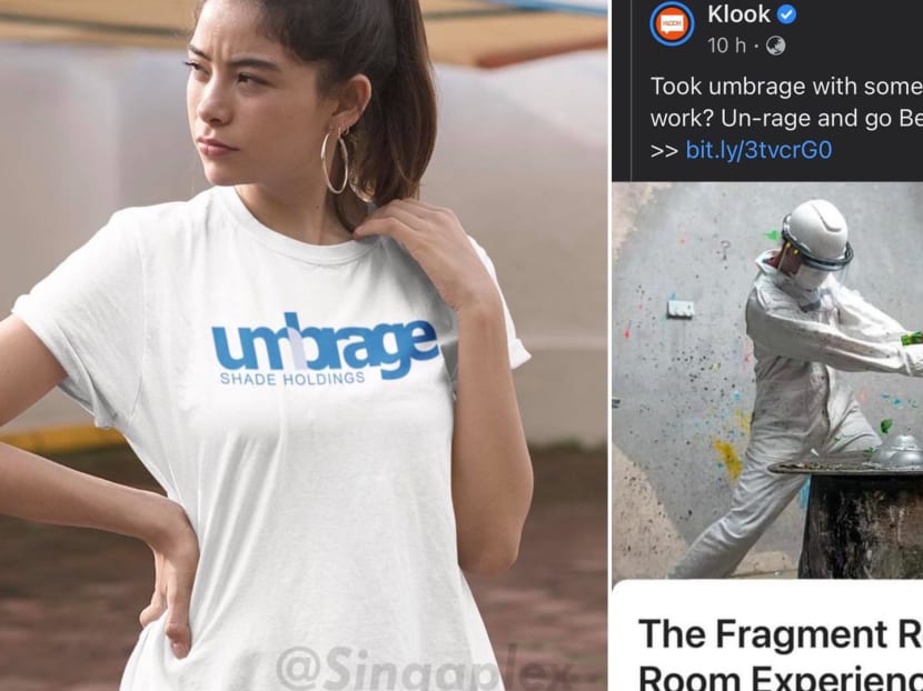 Now available: Umbrage T-shirts and activities.