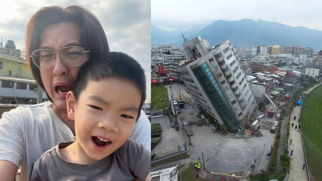 黄靖伦移居台湾多年　“第一次感觉大楼可能真的会塌”