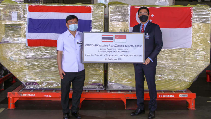 Singapore sends more than 120,000 doses of AstraZeneca COVID-19 vaccine to Thailand