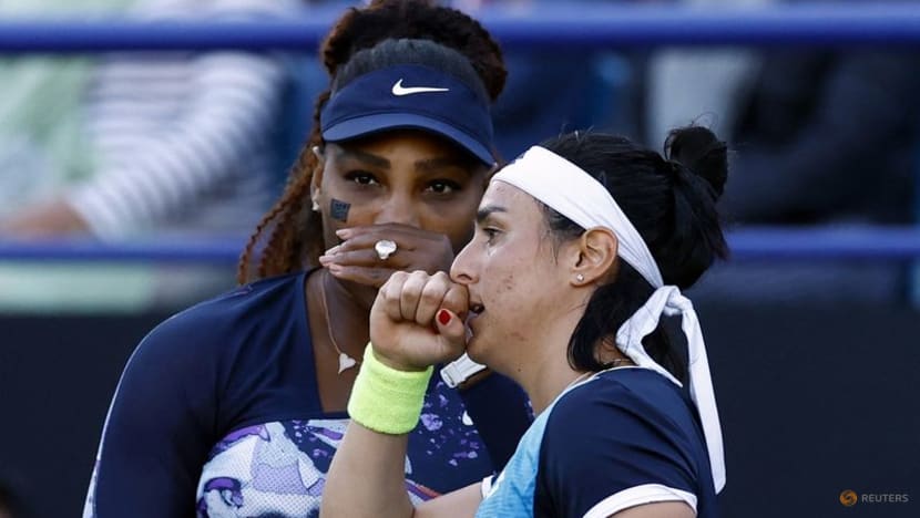 Serena's doubles campaign ends due to partner Jabeur's injury Serena's doubles campaign ends due to partner Jabeur's injury