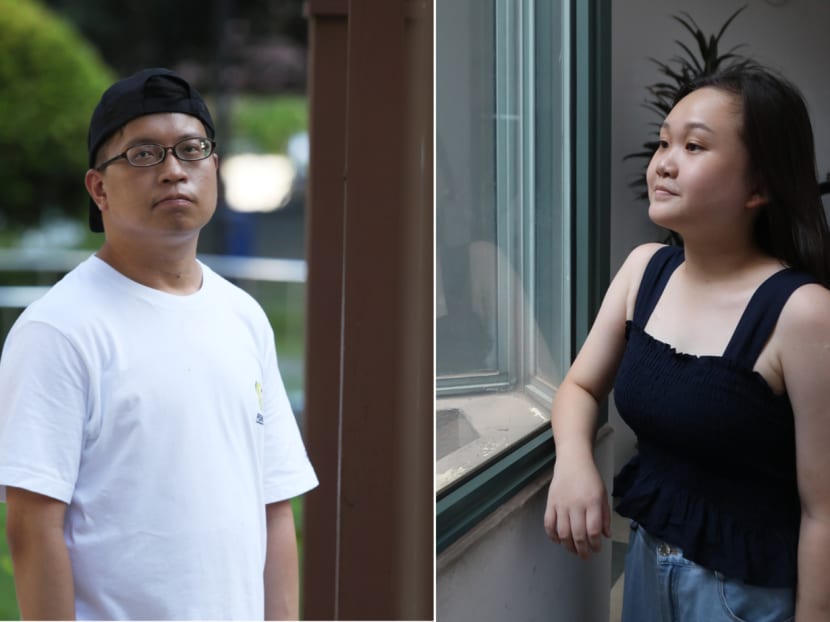 Mr Benjamin Lim (left) found out he had brain cancer in June 2021 and Ms Vivian Tan (right) was diagnosed in 2012.