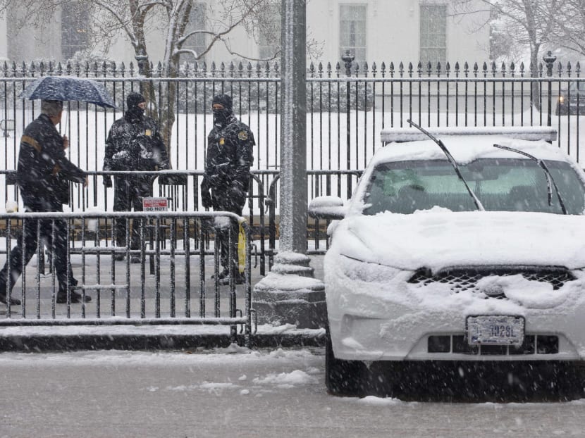 Late winter snowstorm blankets South, Northeast