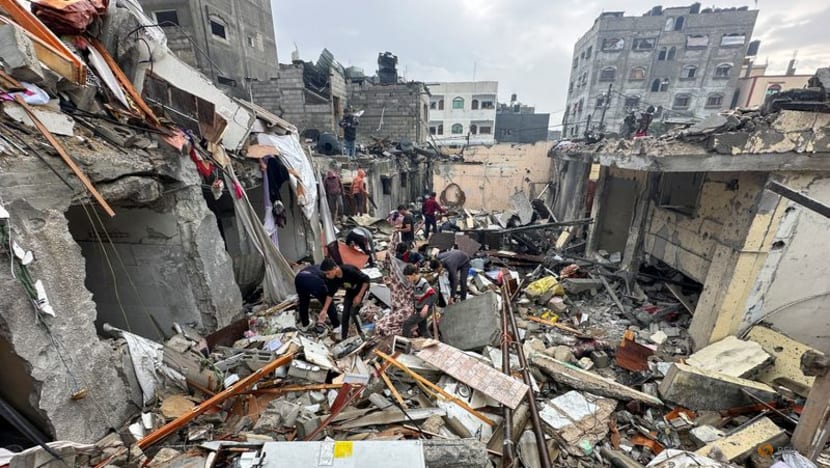 Tents flooded as Gaza rain worsens misery of displaced families - CNA