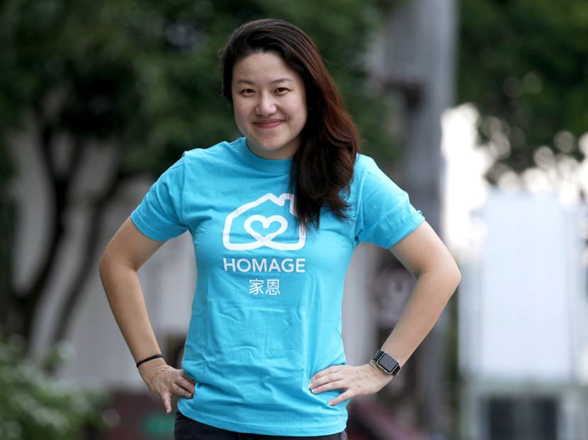 Ms Gillian Tee, CEO and co-founder of Homage, believes technology can give the eldercare sector a boost. Photo: Wee Teck Hian