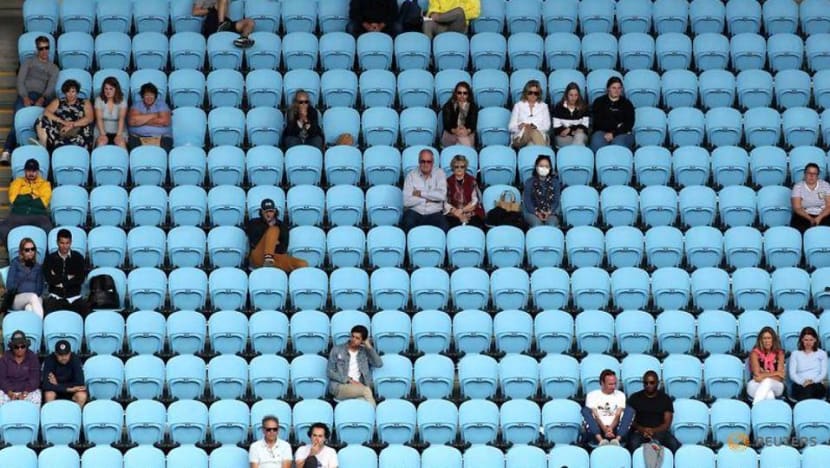 Game, set and mask: Fans trickle in on first day of Australian Open Game, set and mask: Fans trickle in on first day of Australian Open