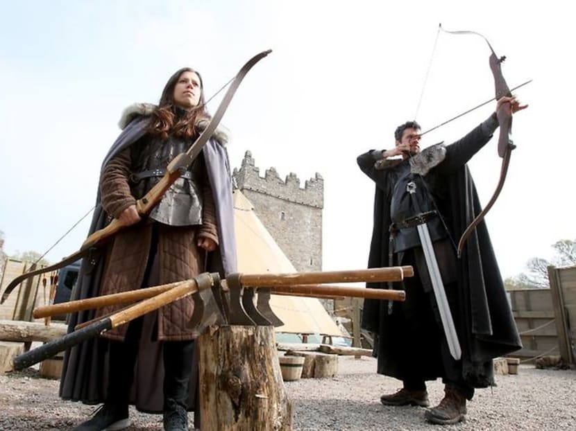 Going medieval: Tourists follow Game Of Thrones trail in Northern Ireland Going medieval: Tourists follow Game Of Thrones trail in Northern Ireland