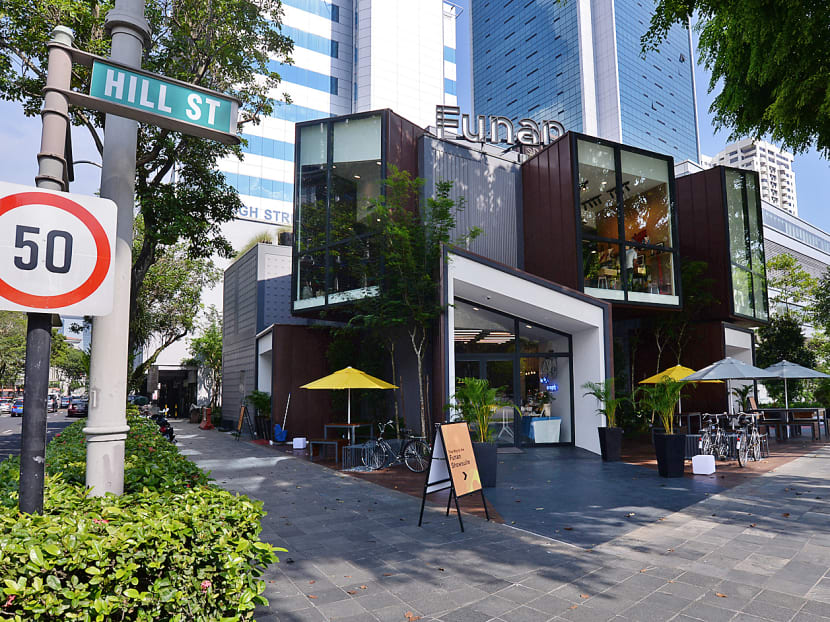 The Funan show suite located at the junction of Hill Street and High Street. TODAY file photo