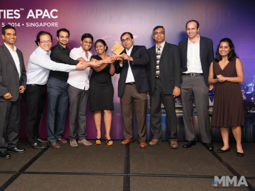 The Mobilewalla team last year received the Technology Company of the Year Award for APAC from the Mobile Marketing Association (MMA). Photo: MMA APAC