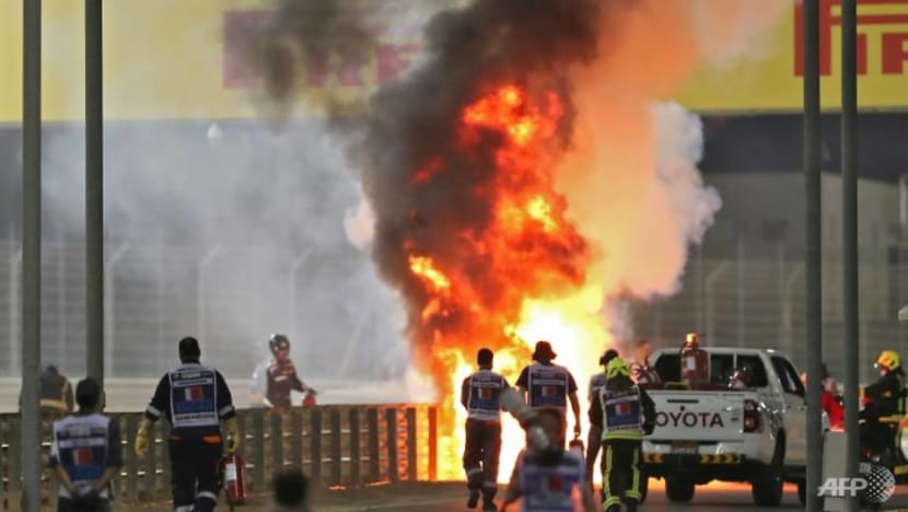 Formula 1: Grosjean finally free of bandages after Bahrain fireball Formula 1: Grosjean finally free of bandages after Bahrain fireball