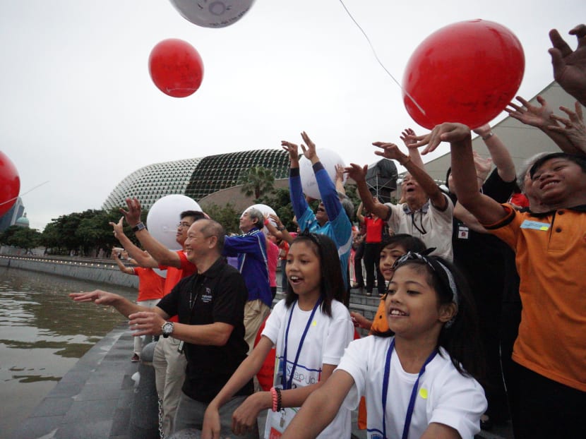 Gallery: Wishes from close to 200 beneficiaries released at Marina Bay