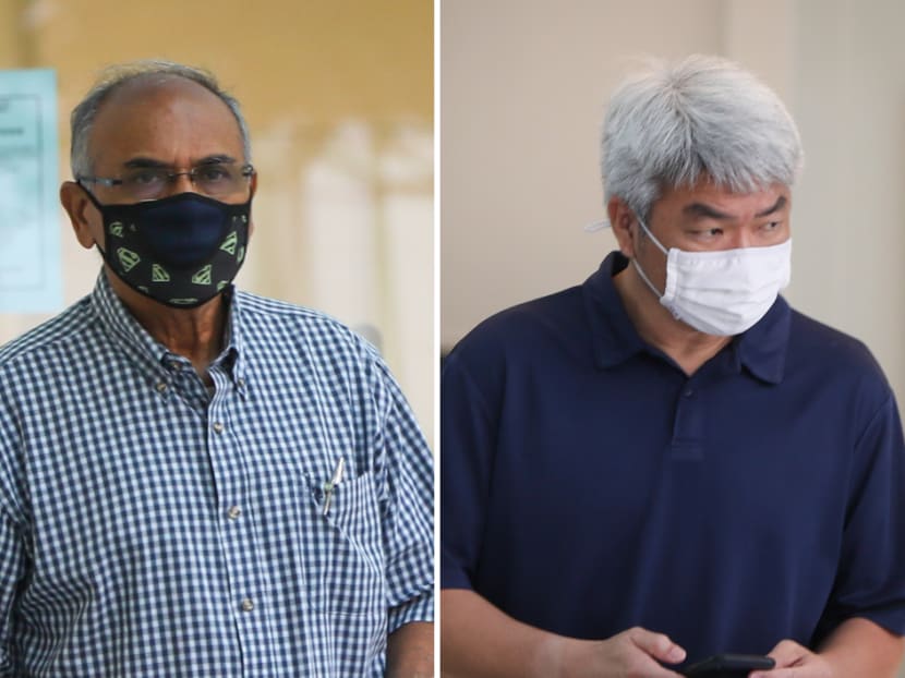 Teva Raj Palaniasamy (left) and Johnny Go Kau Chai allegedly accepted bribes in the form of a hotel stay in Macau.