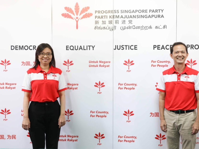Ms Hazel Poa (left) and Mr Leong Mun Wai (right) have been reappointed to Progress Singapore Party's leadership.