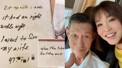 Fann Wong Reveals Touching Note Her Dad Wrote While In The Intensive Care Unit