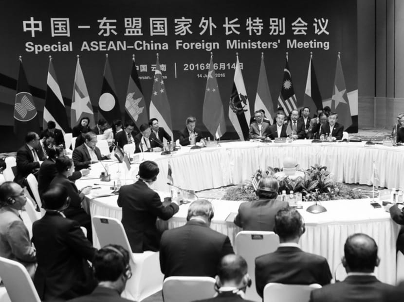The Special Asean-China Foreign Ministers’ Meeting in Yuxi, China, last month. Efforts should be made to reframe the Asean-China dialogue and find a balance between contentious political and security issues. Photo: Reuters