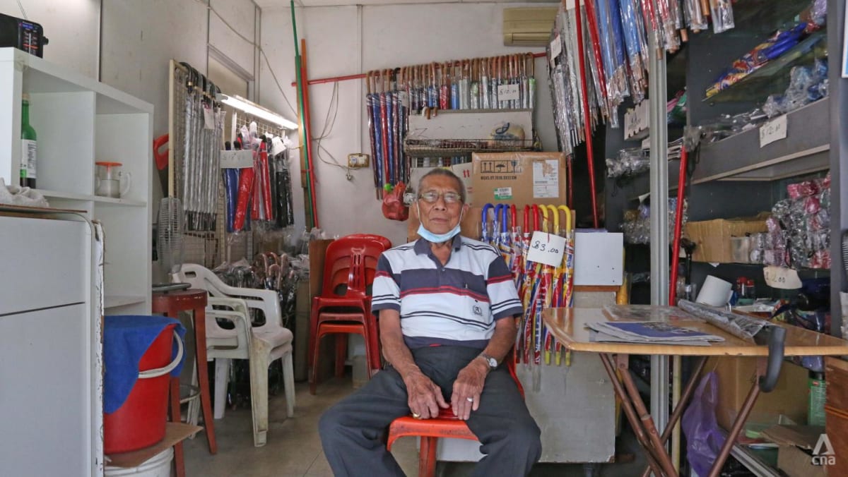 Meet the 86-year-old man who repairs umbrellas out of a little