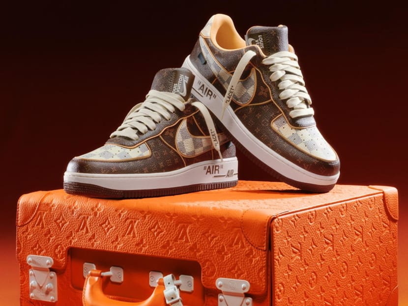 Louis Vuitton Nike Air Force 1s sell for total of US$25.3 million with strong interest from Asia Louis Vuitton Nike Air Force 1s sell for total of US$25.3 million with strong interest from Asia
