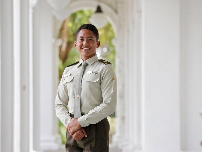 Lieutenant (LTA) Muhammad Alfian Aman, who was awarded the Singapore Armed Forces (SAF) Merit Scholarship on Monday (July 24). Photo: Wee Teck Hian