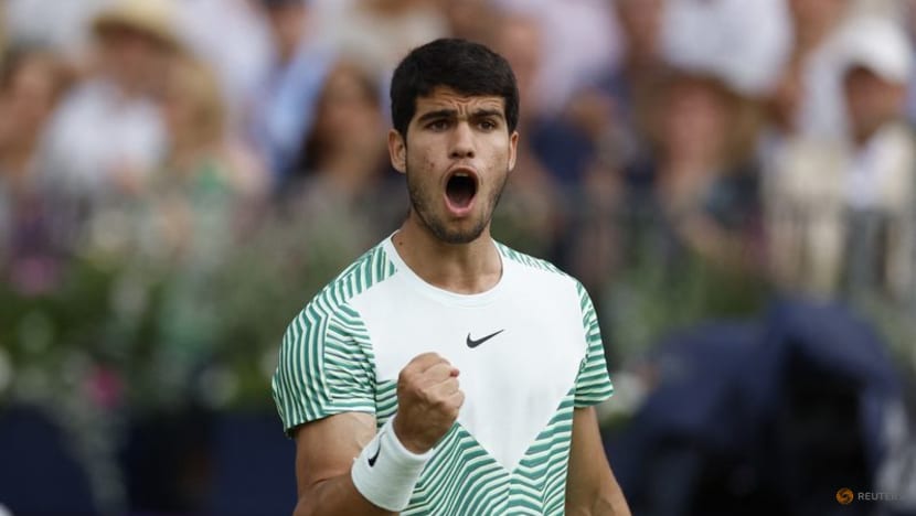 Alcaraz made to sweat on Queen's Club debut