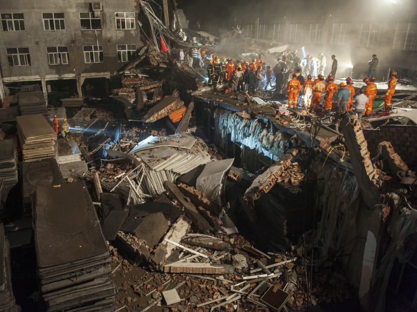 Shoe factory collapses in eastern China, killing 11 people; 3 missing