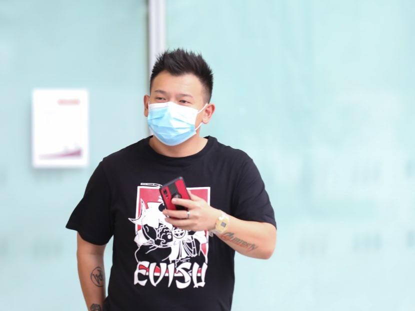 Francis Soh Seng Chye arriving at the State Courts on May 20, 2020. Francis Soh Seng Chye arriving at the State Courts on May 20, 2020.
