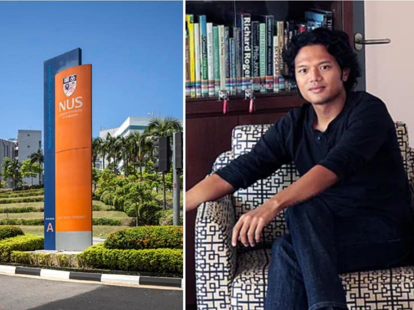 The National University of Singapore sacked Jeremy Fernando (right) after the university made a police report in 2020 that he was behaving inappropriately as a teaching staff member.