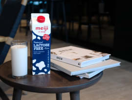 Lactose-free milk is easy to digest because lactase enzymes are added to break down the lactose. Photos: CP-Meiji