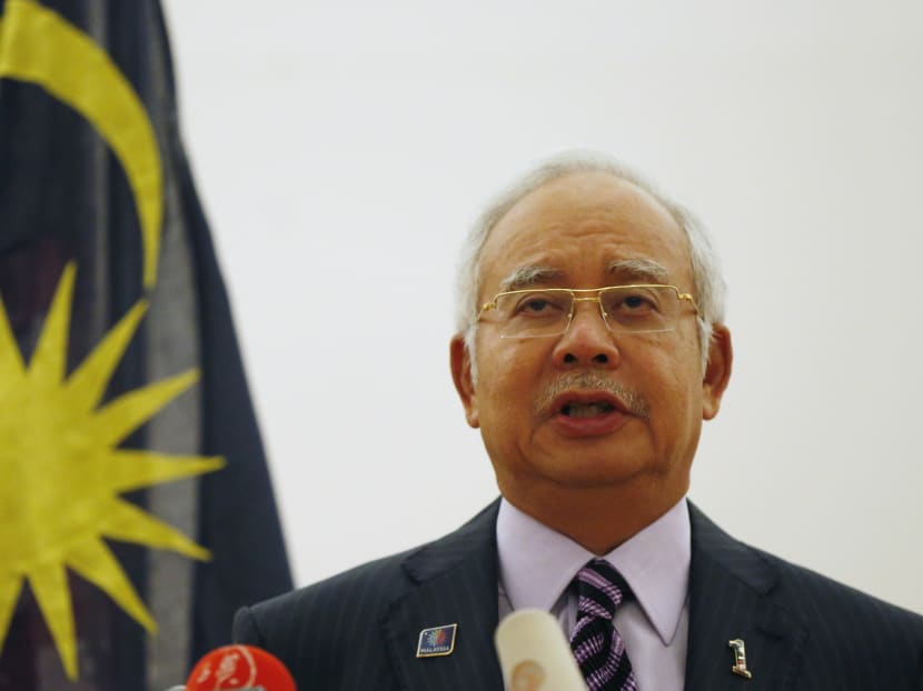 Malaysian Prime Minister Najib Razak speaks at a news conference where he announced that two black boxes from downed Malaysia Airlines flight MH17 will be handed over to Malaysia by Ukrainian rebels, in Kuala Lumpur July 22, 2014. Photo: Reuters