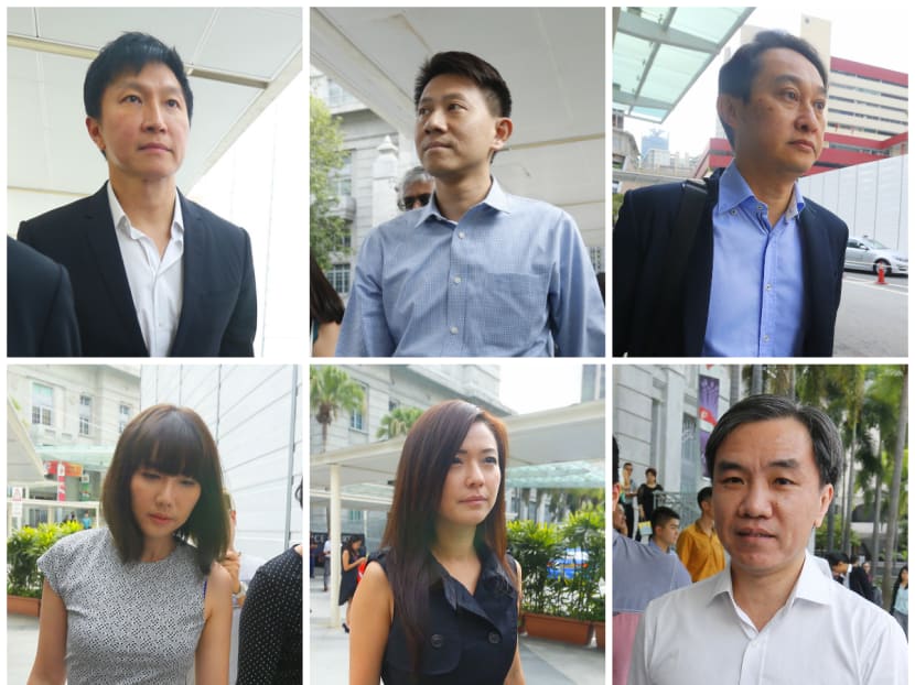 Six City Harvest Church leaders were sentenced in court on Nov 20, 2015. Photo: Ernest Chua